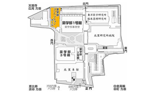 最寄り駅からの交通機関と構内案内図